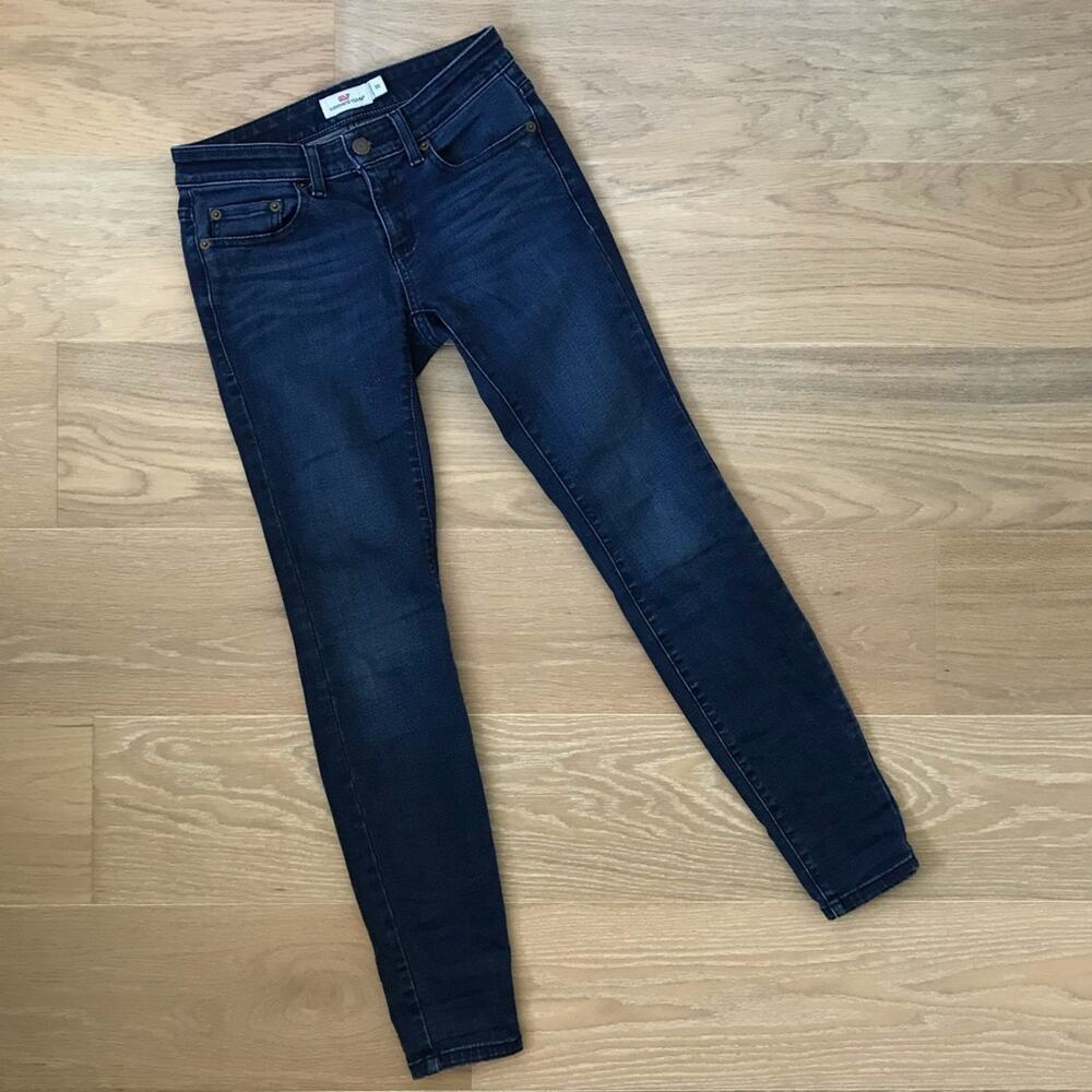 Vineyard Vines Dark Wash Ankle Skinny Jeans sz 00